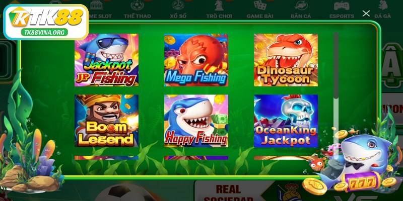 Sảnh game bắn cá TK88 mang đến thế giới đại dương huyền bí